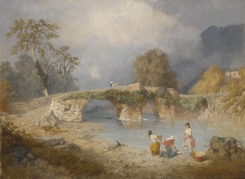 Clearing up for Fine Weather, Beddgelert, North Wales, 1867, James Baker Pyne