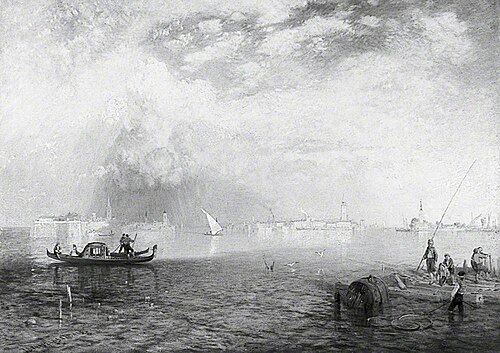 The Island Of Burano , Venetian Lagoon, 1854, James Baker Pyne