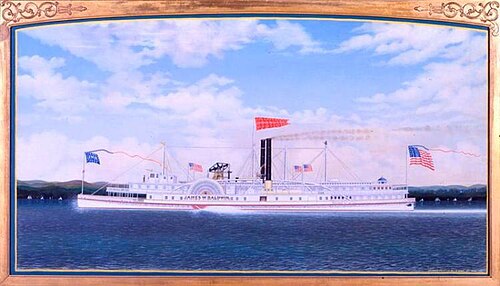 Steamboat "James W. Baldwin", 1865, James Bard