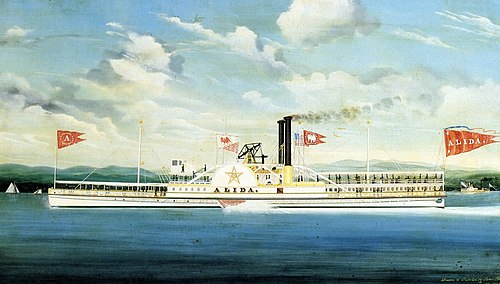 Alida, Hudson River steamer, 1848, James Bard