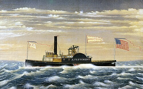 Andrew Fletcher, Hudson River towboat, 1864, James Bard