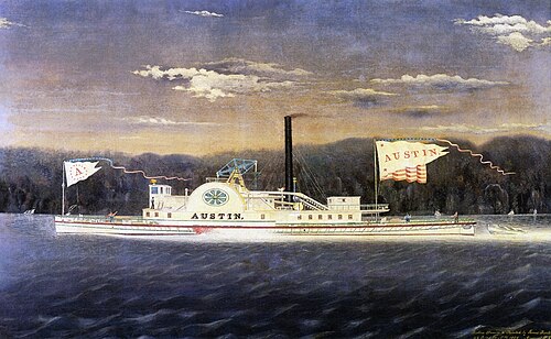 Austin, steamboat, 1853, James Bard