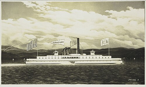 Steamer "J.P. Jackson"., 1860, James Bard