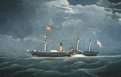 Black Warrior at sea, 1853, James Bard