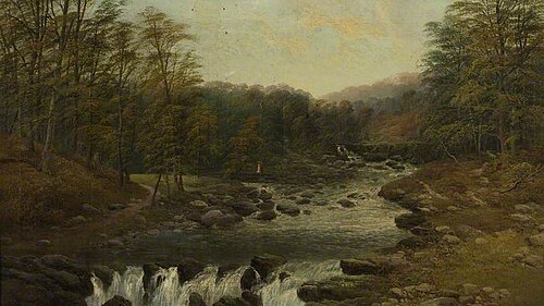 Wooded Mountain Glen and River, , James Baylis Allen