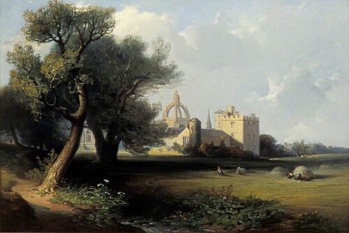 King's College, Aberdeen, from the South East, 1848, James Cassie