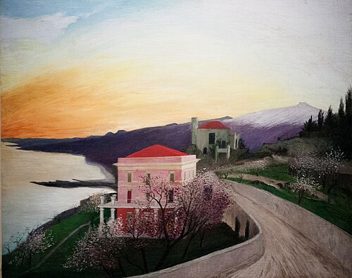 Almonds Blossoming in Taormina, 1902, Tivadar Kosztka Csontváry