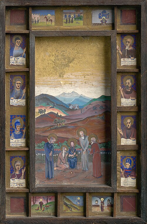 Maľovaná viacdielna ikona v ráme, 1890, Tivadar Kosztka Csontváry