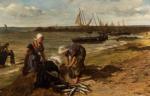 The Mackerel Take, 1865, James Clarke Hook