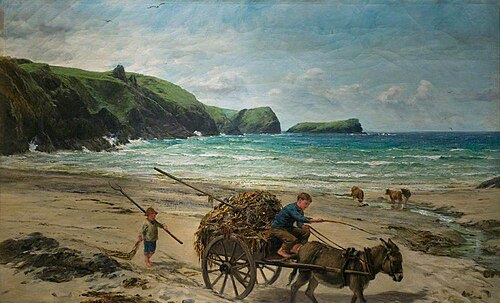 Carting for Farmer, Pengelly, Cornwall, 1872, James Clarke Hook