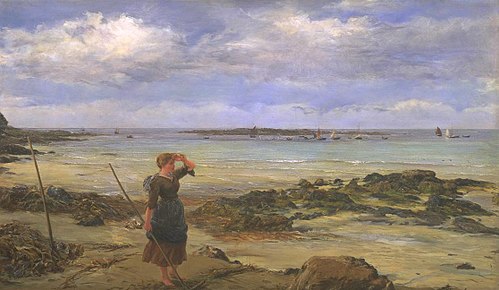 The Seaweed Raker, 1889, James Clarke Hook