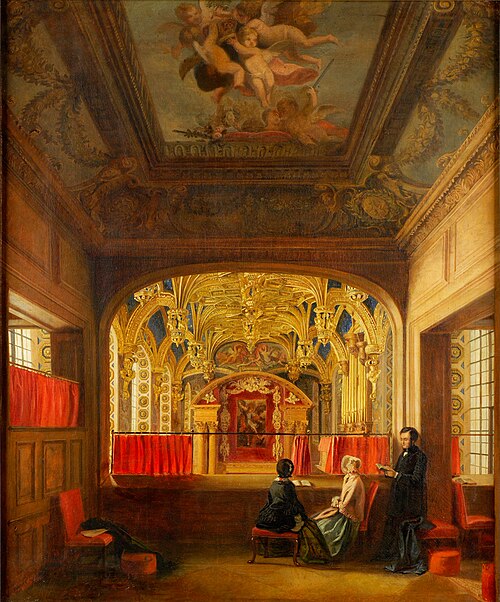 The Chapel Royal, Hampton Court, 1849, James Digman Wingfield
