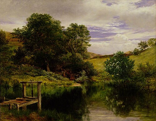 The Mill Dam, Ardnaham, 1872, James Docharty