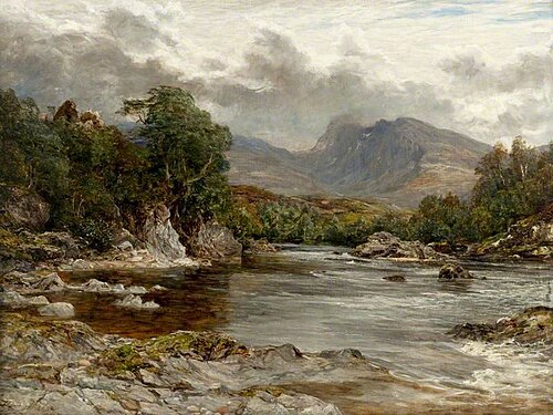 A Salmon Stream, 1878, James Docharty