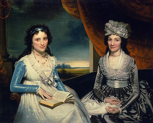Rebecca Pritchard Mills and Her Daughter Eliza Shrewsbury, 1794, James Earl