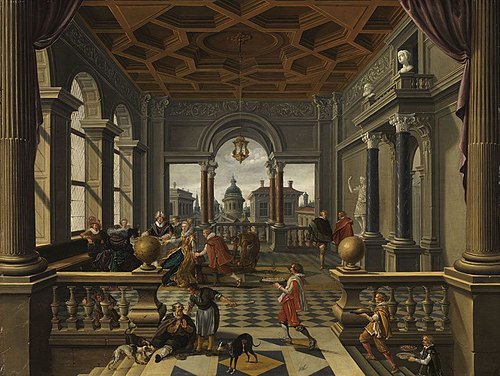 Lazarus im Palast des reichen Mannes, 1625, Bartholomeus van Bassen
