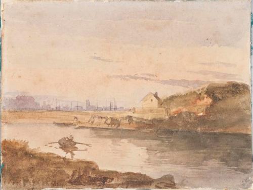 River Scene, Aberdeen, 1826, James William Giles