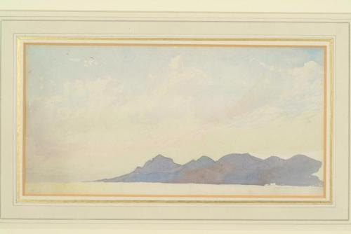 Sunset Over Mountains - James Giles, 1850, James William Giles