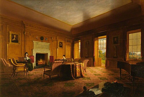 The Interior of the Drawing Room at Haddo, 1836, James Giles