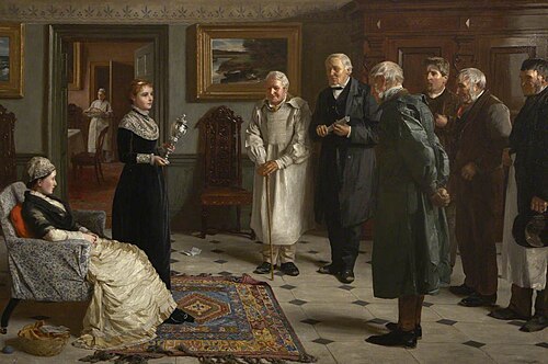 Deputation of Villagers Presenting a Wedding Gift, , James Hayllar