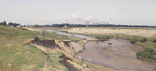 A view of the surroundings of Vilno, 1876, Volodymyr Orlovsky