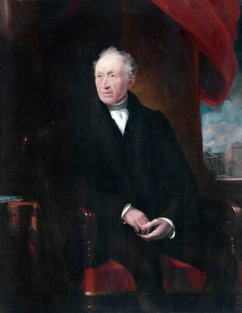 George Brown with Liverpool Blue Coat School Buildings in the Background, , James Lonsdale