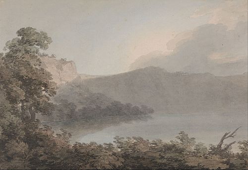 Lake of Vico Between Rome and Florence, , John Robert Cozens