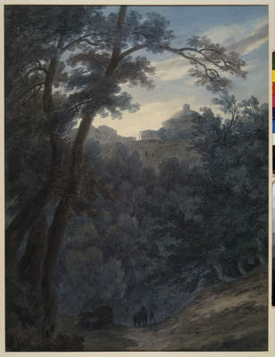 Ariccia ( Wooded Landscape And Monastery ), 1783, John Robert Cozens