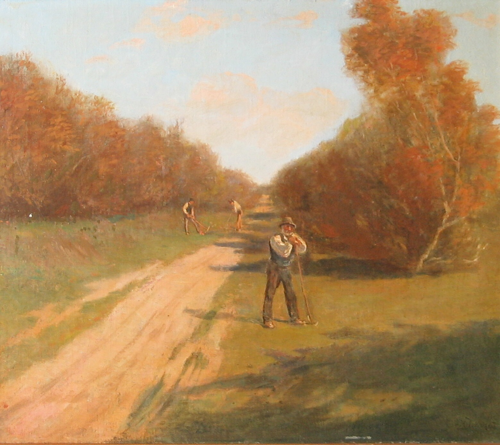A road in summer., 1889, Holger Hvitfeldt Jerichau