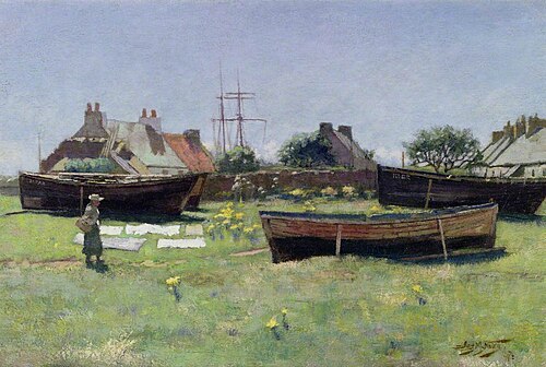 View of Corrie on Arran, 1887, James McLachlan Nairn