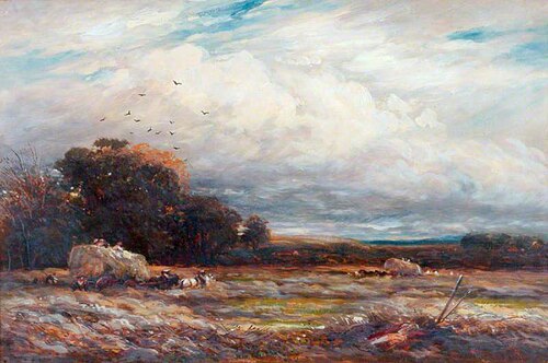 A Hayfield in Surrey, 1893, James Orrock