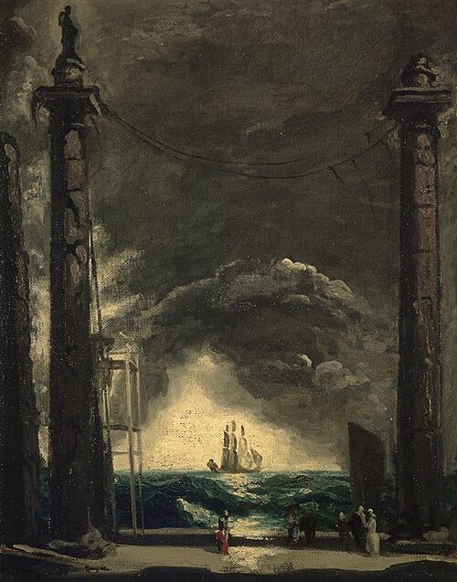 An Ancient Harbour, 1923, James Pryde