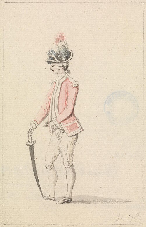 Officer with Cockade and Sword, , James Roberts