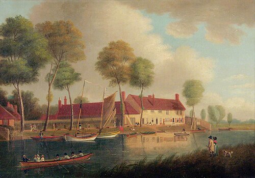 Thorpe Gardens Public House, Norwich, 1818, James Sillett