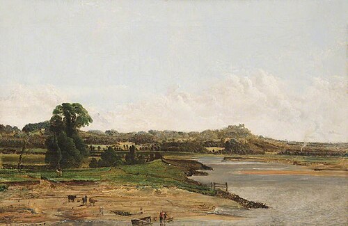Halton Castle, Cheshire, from Fiddler's Ferry, , James Smetham