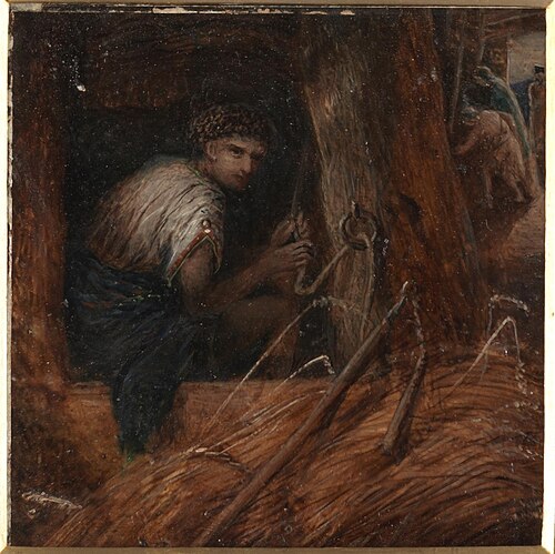 Saul Hiding, , James Smetham