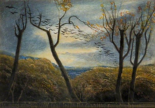 The Many Wintered Crow, 1860, James Smetham