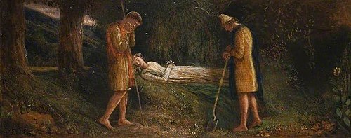 Imogen and the Shepherds, 1865, James Smetham