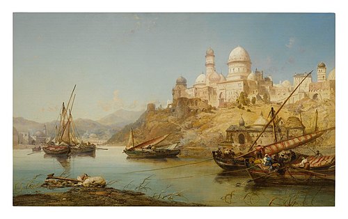 Rigging Boats in an Eastern Harbor, , James Webb