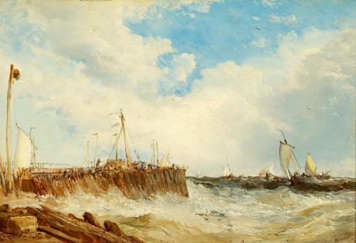 On the Coast of Holland, 1876, James Webb