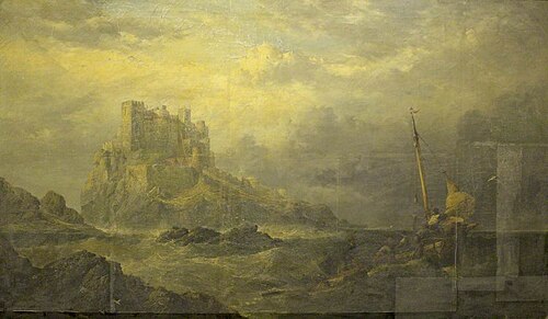 Bamburgh Castle, 1862, James Webb