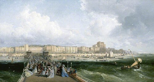 Brighton, East Sussex, from the West Pier, 1870, James Webb
