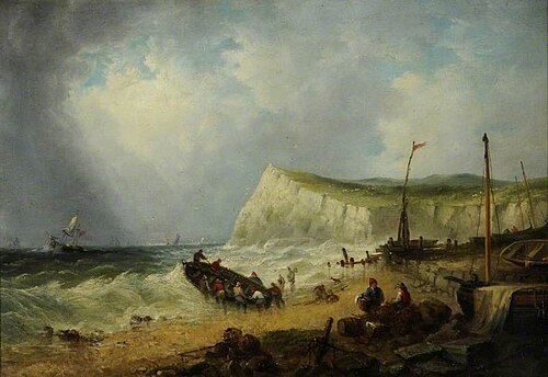 Shakespeare Cliff, Dover (after Clarkson Frederick Stanfield), 1871, James Webb