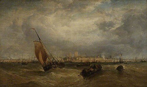 Portsmouth Harbour, 1872, James Webb
