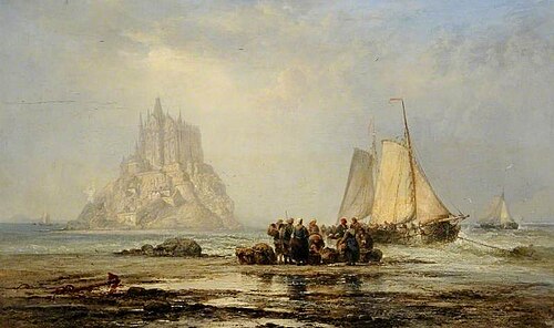 Mont Saint-Michel, Normandy, France, 1873, James Webb