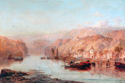 Stahleck Castle on the Rhine, 1877, James Webb