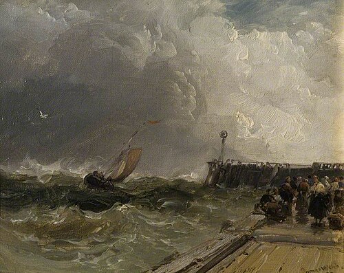 A Coastal Scene, 1882, James Webb