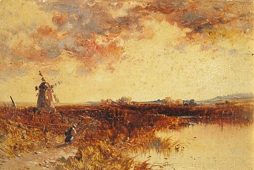 Scene with a Windmill, , James Webb