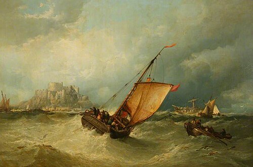 After the Storm (off Mont Orgueil and Gorey, Jersey), , James Webb