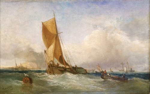 A Swim-Headed Barge, 1861, James Webb